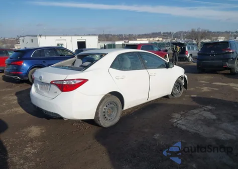 2016 Toyota Corolla Le z USA, uszkodzony, nr VIN 2T1BURHE4GC498320